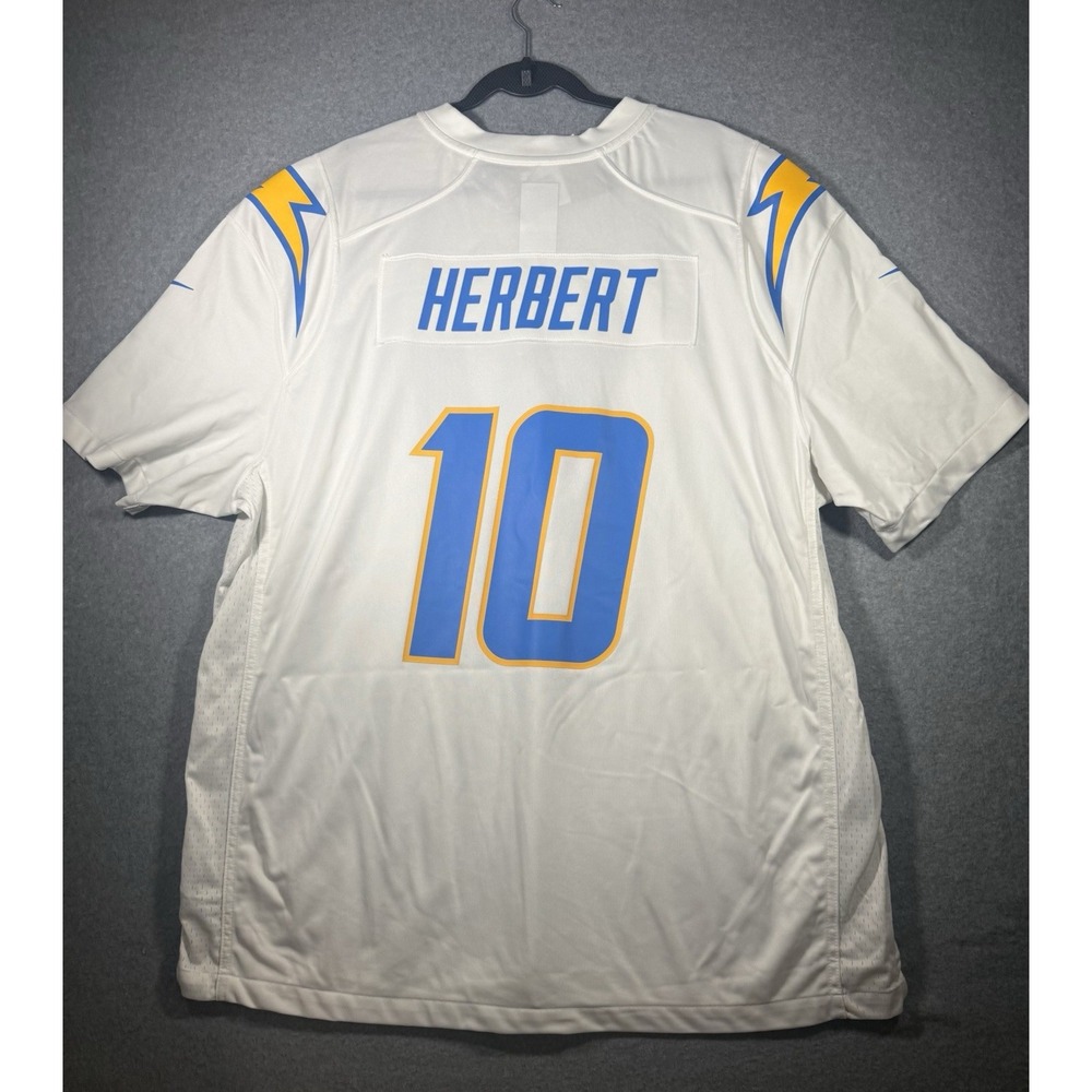 Nike Justin Herbert Los Angeles Chargers White Game Jersey Men's XXL NWT - Picture 8 of 8